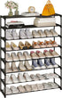 Calmootey 8-Tier Shoe Rack, Tall Large Capacity 40 Pairs Shoes Storage Organizer,