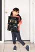 Kate & Milo First and Last Day of School Reversible Chalkboard, Reusable Photo Sharing Prop