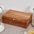 SARUFO Packet 8-Compartment Acacia Wood Tea Bag Organizers, Tea Storage Boxes, Tea Caddy for Tea Bags Chest, Teabag