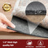 BAGAIL Felt and Natural Rubber Backing Rug Pads, 1/4” Thick, 2 x 8 Ft Non Slip Carpet Gripper for Hardwood Floors