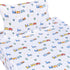 Scientific Sleep 100% Cozy Set, Set Little Train Cactus Cute Fun Cotton Twin Bed Sheet Flat Sheet & Fitted Sheet