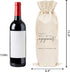 Wedding Gift Wine Bags - Burlap Wine Bottle Cover Bag for Engagement, Bridal Shower, and Bachelorette Party Favor