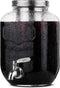 BTaT 1 Gallon Cold Brew Coffee Maker with Mason Jars, Iced Tea Maker, Glass Beverage Dispenser