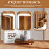 EOSAHR Unique Wood Riser Display Stand for Home Decor Farmhouse Riser for Decor as Plant Stand & Soap Holder - Ideal