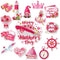 Capoda 16 Pieces Mother's Day Cruise Door Magnets, Bulk Fridge Magnetic Decals for Happy Mother's Day Decorations