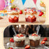 300 5 Oz 7 Oz Frozen Pcs Dessert Cups with Spoons and Lids, and Clear Plastic Parfait and Shooter Cups for Parties.