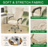 CRFATOP Office Chair Covers Stretchable Desk Chair Cover with Zipper Universal Rotating Computer Chair Cover Washable Office Chair Seat Cover Armchair Cover Slipcovers for Desk Computer Chair,M,08 by CRFATOP