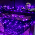 PEIDUO 82 FT 200 LED Purple String Lights Halloween Decorations Outdoor, Motion Sensor Controller with Spooky Music