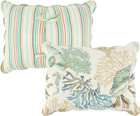 Barefoot Bungalow Atlantis Pillow Sham, King Size, Jade, GL-1810AKS