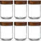 Danmu 16 oz Overnight Oats Containers with Lids,Salad Jar,Glass Jar with Wooden