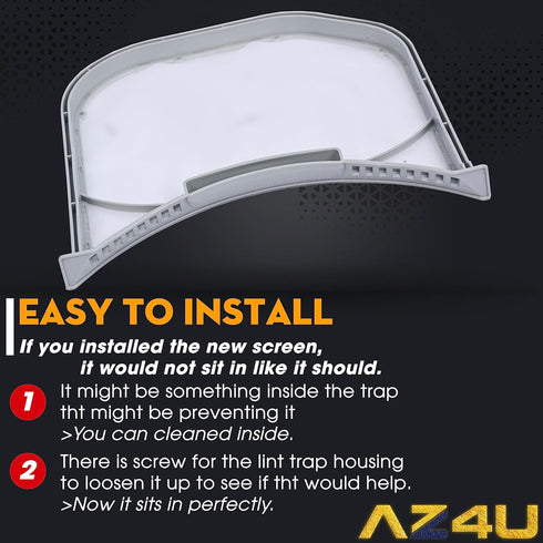 Dryer Lint Filter Screen Trap Replacement for LG DLG3051W, DLG3171W, DLGX3471V, DLGX3571V, DLGX3251W, DLGX3901W