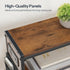 3-Tier BF412UBZ01 HOOBRO End Table with Charging Station, Small Side Table with Magazine Holder, Nightstand Bedside