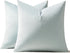 MIULEE Pack of 2 Velvet Pillow Covers, 18x18 Inch Soft Solid Cushion Case for Spring Sofa & Bedroom, Baby Blue