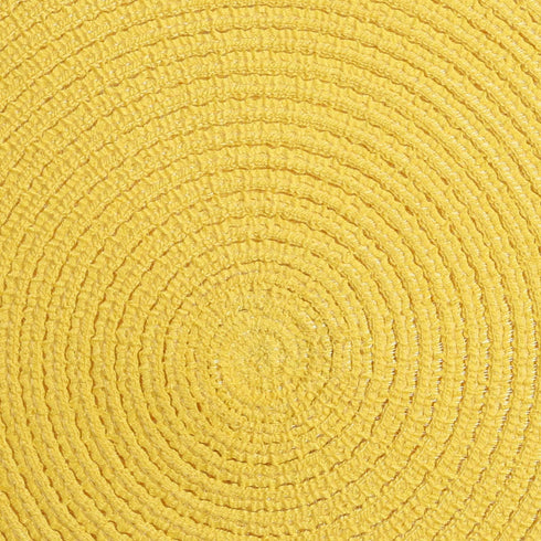 SHACOS Round Braided Placemats - Set of 4 Washable Kitchen Table Placemats for Home Wedding Party