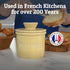Counter, PriorityChef Butter Crock with Lid with Water Line, Ceramic French Butter Dish to Leave On Khaki