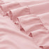 26x26 Inches, Set 2, KKJIAF Ruffle Pillow Cases Light Pink Square Ruffled Pillow Covers of Microfiber Wrinkle Resistant