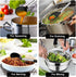 TeamFar Kitchen Utensils, 4 Pcs Silicone Cooking Spatula Spoon Set with Stainless Steel Handle, Non-stick & Dishwasher