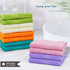 12 Pack 100% 13 13 Inches Cleanbear Face Cloths Washcloths Cotton Wash Cloth for Face - Large Bath Washcloths by