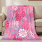 Jbofyee Hawaii Flowers Pink Throw Blankets All Season Ultra Soft Warm Tropical Aloha