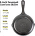 Lodge Cast Iron Chef Collection Skillet, Pre-seasoned, 8 Inch