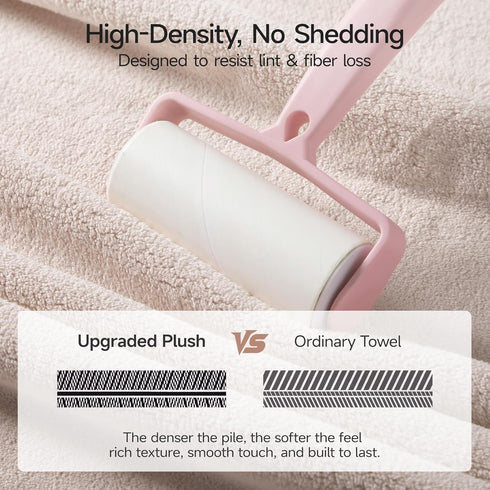 Set 6 (70 x35 670GSM Sets REDKISS Towel of - Oversized Bath Sheets in), Ultra Soft & Highly Absorbent, Quick Dry Beige