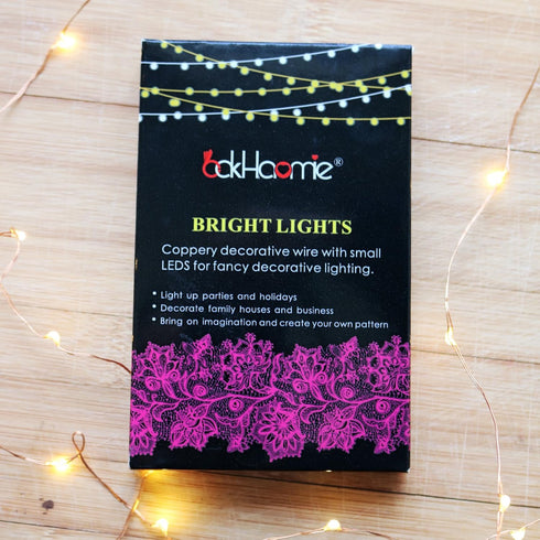 6 Pack Fairy Lights, Battery Operated Waterproof String Lights, 7ft, 20 LEDs, Silvery Copper Wire