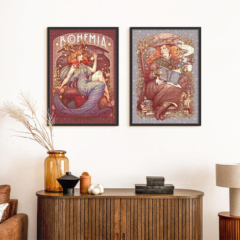 19.7x27.6 18x24in 50x70cm 1000 1 Pack upsimples Puzzle Frame, Display with Mat or Without, Wall Hanging Pieces Puzzles