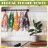 18 Redbaker Pcs Flower Reusable Paper Towels Rolls Washable Paperless Paper Towels Bulk Cloth Cotton Napkin