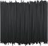 Tall Plastic Coffee Stir Sticks, 7 Inch Coffee Stirrer Sip Straws (Black, 1000)