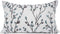 YOUR SMILE Classical Embroidery Jacquard Chenille Decorative Throw Pillow Case, 12x20 inch, Teal Leaf