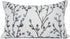 YOUR SMILE Classical Embroidery Jacquard Chenille Decorative Throw Pillow Case, 12x20 inch, Teal Leaf