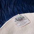 Ashler Fluffy Shaggy Area Rug, Ultra Soft 2 x 3 Feet Sheepskin Fur Rug, Navy Blue, Machine Washable for Bedroom, Living