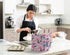 Better Kitchen Products Recipe Binder Set: Full Page 3 Ring Organizer with 50 Protectors & 12 Divider Tabs, Floral