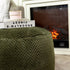 20x20x12 Inches Asuprui Pouf Ottoman Unstuffed Ottoman Foot Rest No Filler Soft Faux Fur Foot Stool Fuzzy Chair Floor