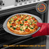 14 Inch Nonstick Pizza Pan for Oven, Durable with Widen Handles for Cooking, Baking, and Grilling (2, Grey)