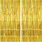 KatchOn XtraLarge Gold Fringe Curtain Backdrop, 8x3.2 Feet, Pack of 2 Gold Streamers for Party Decorations