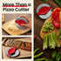 Kitchy Pizza Cutter Wheel Ergonomic Slicer with Protective Blade Cover (Red)