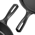 Pre-seasoned Cast Iron Double Dutch Oven Pot with Skillet Lid, 3 Quart for Bread Baking and Campfire Cooking.