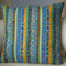 TAOSON Blue Stripe Bohemian Style Antique Cotton Blend Linen Sofa Throw Pillowcase - 24x24 Inch