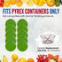 Replacement Lid for Pyrex 6" Storage Plastic Cover, 4 Cup Bowl, 10-Pack