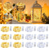 12 Pack 8 7ft 20LED Minetom Fairy Lights Battery Operated String Lights Modes, Waterproof Silver Wire Twinkle Lights