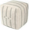 AELS Unstuffed Farmhouse Pouf Cover for Living Room, Boho Storage Bean Bag