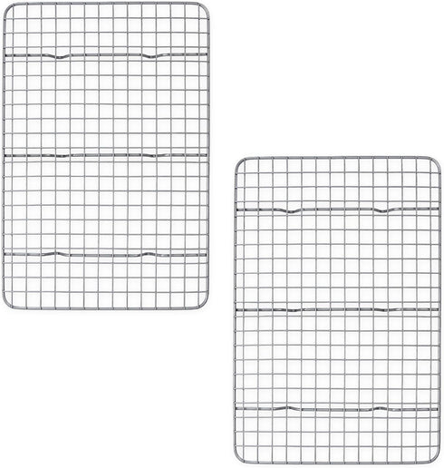USA Pan Nonstick Baking and Cooling Rack, Quarter Sheet, Oven Safe Aluminized Steel
