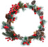 cnomg 216pcs Set, (216, Artificial Pine Cones Pine Branch Fake Natural Pinecones Acorns Red Berries Christmas Decor