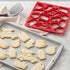 Wilton Multi-Cookie Cutter Sheet, Holiday Design, Red