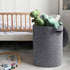 CHICVITA Large 58L Laundry Hamper with Lid, Tall Woven Basket for Clothes, Blankets, Toys, Grey
