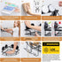 2 Pack LEVERLOC Strong Suction Cup Corner Shower Caddy, Large Capacity Removable Bathroom Organizer, Stainless Steel