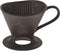 Melitta 1 Cup Porcelain Pour-Over Cone Coffeemaker, Glossy Black
