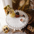 Lace Elegant White Jacquard Round Doily Tablecloth Small Overlay Table Topper Dresser