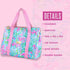 Lilly Pulitzer Cute Lunch Bag for Women, Insulated Tote Bag, Large Capacity Blue Mini Cooler with Storage Pocket